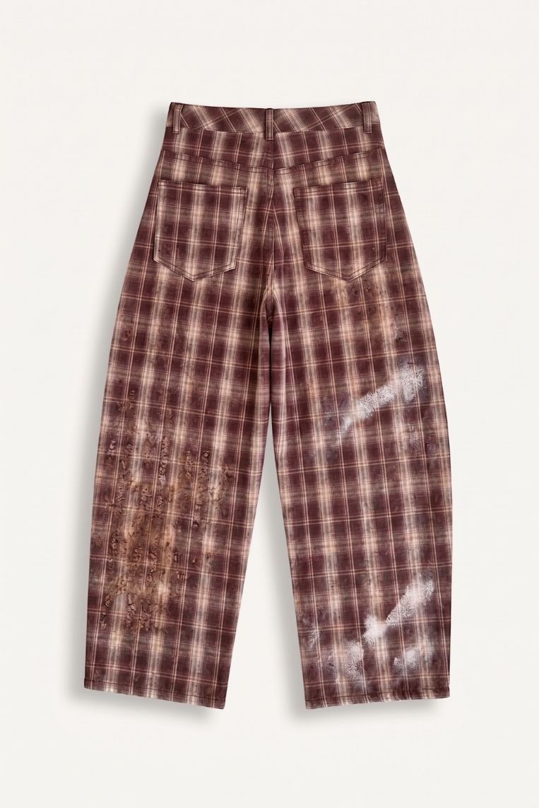 PANTALONE LUNGO STAMPA CHECK 4 PANTALONE LUNGO STAMPA CHECK - immagine 4