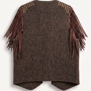 GILET IN MAGLIA E FRANGE 14 GILET IN MAGLIA E FRANGE - Thumbnail Image 7