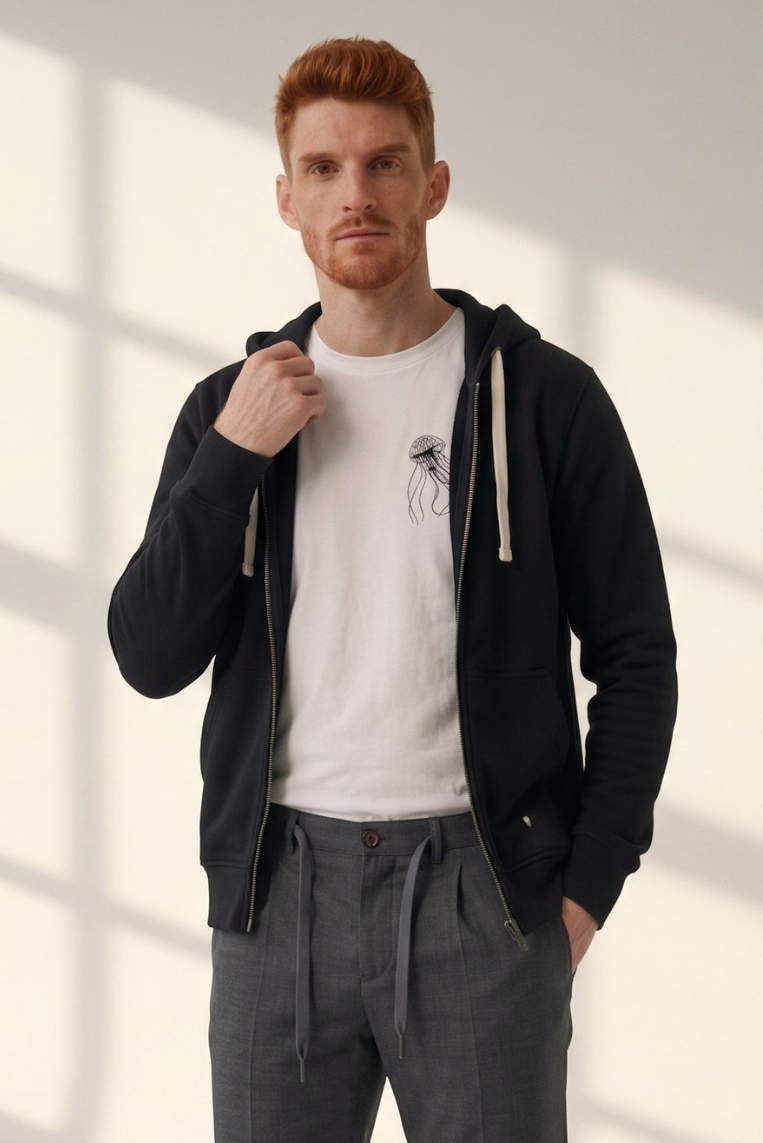 FELPA CAPPUCCIO FULL ZIP 5 FELPA CAPPUCCIO FULL ZIP - immagine 5