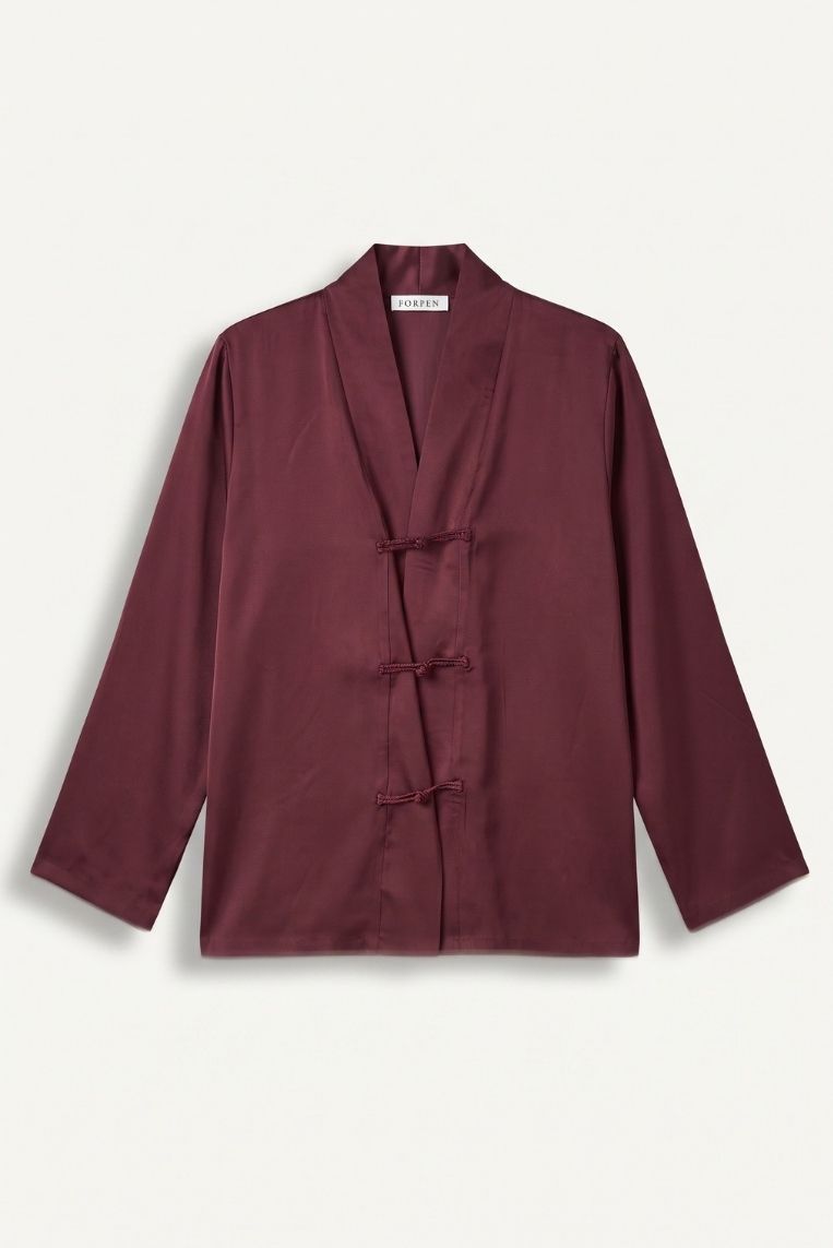 BLUSA CON ALAMARI SATIN 7 BLUSA CON ALAMARI SATIN - immagine 7