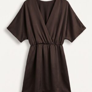 ABITO CORTO SATINATO MANICA KIMONO 23 ABITO CORTO SATINATO MANICA KIMONO - Thumbnail Image 11