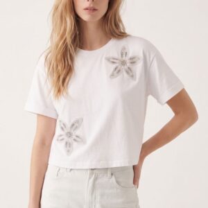 T-SHIRT FIORI STRASS 8 T-SHIRT FIORI STRASS - Thumbnail Image 2