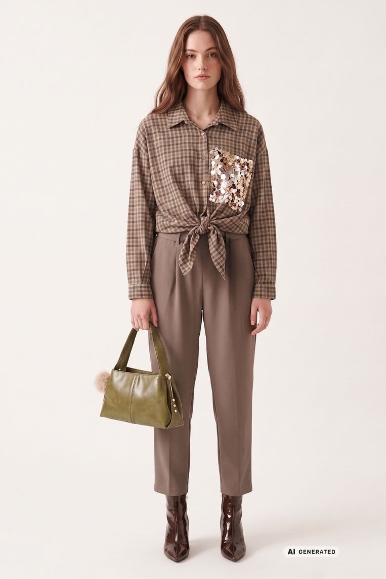 PANTALONE FLIUDO MANO LANA 2 PANTALONE FLIUDO MANO LANA - immagine 2