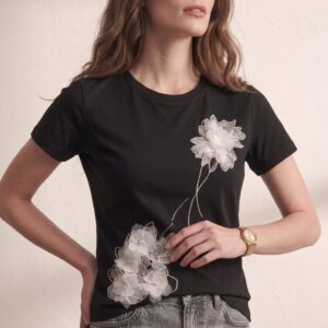 T-SHIRT FIORI TULLE 11 T-SHIRT FIORI TULLE - Thumbnail Image 5