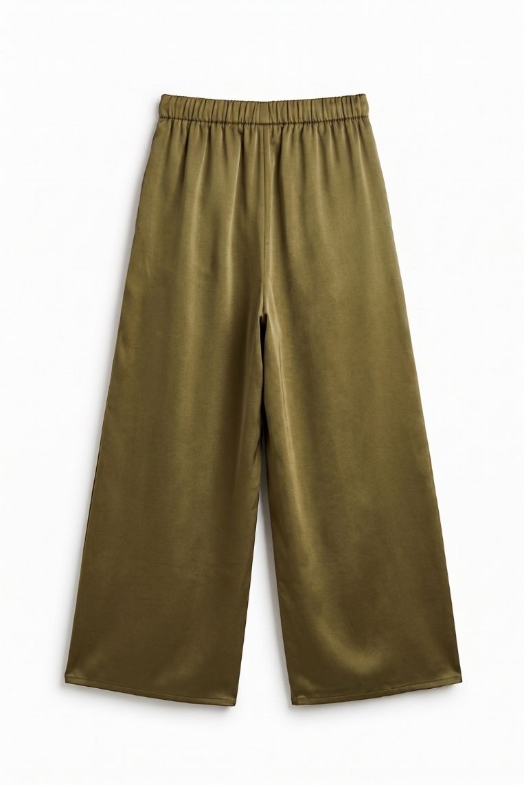 PANTALONE FLUIDO SATINATO 4 PANTALONE FLUIDO SATINATO - immagine 4