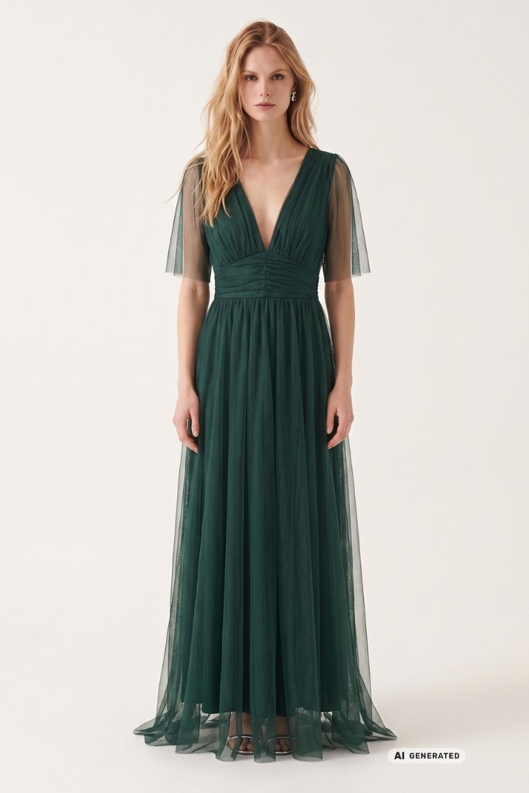 ABITO LUNGO IN TULLE - immagine 3