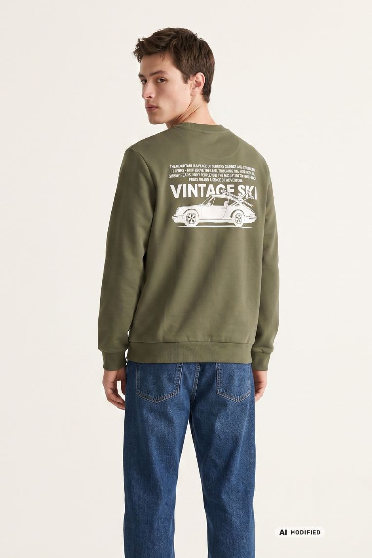 FELPA MANICHE LUNGHE VINTAGE SKI