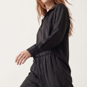 BLUSA SATINATA ARRICCIATA SUL FONDO 13 BLUSA SATINATA ARRICCIATA SUL FONDO - Thumbnail Image 5