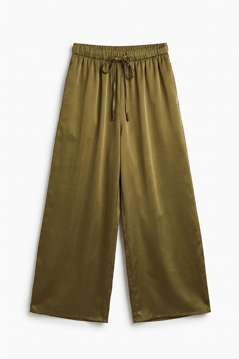 PANTALONE FLUIDO SATINATO 3 PANTALONE FLUIDO SATINATO - immagine 3