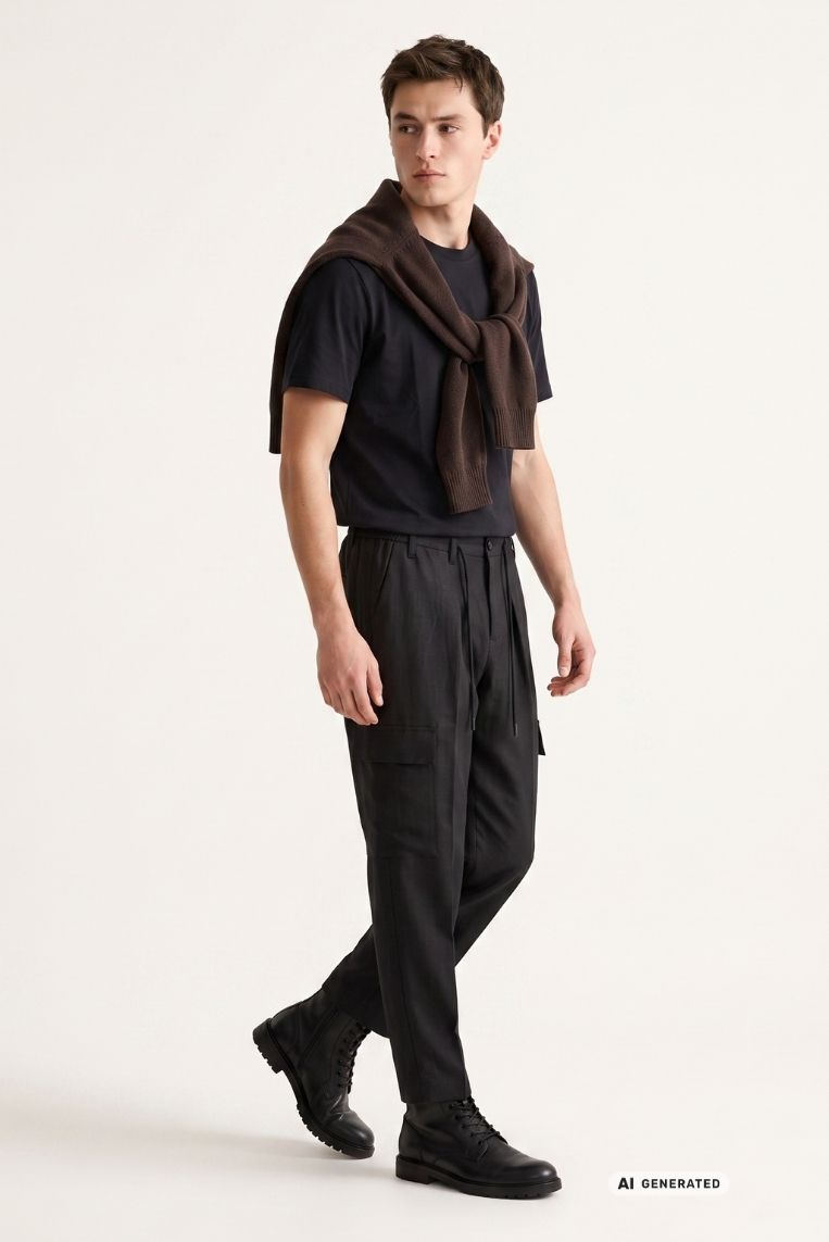 PANTALACCIO FLUIDO TASCONATO 6 PANTALACCIO FLUIDO TASCONATO - immagine 6