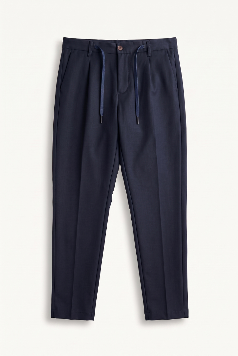 PANTALONE FRESCO LANA LACCIO PINCES 3 PANTALONE FRESCO LANA LACCIO PINCES - immagine 3
