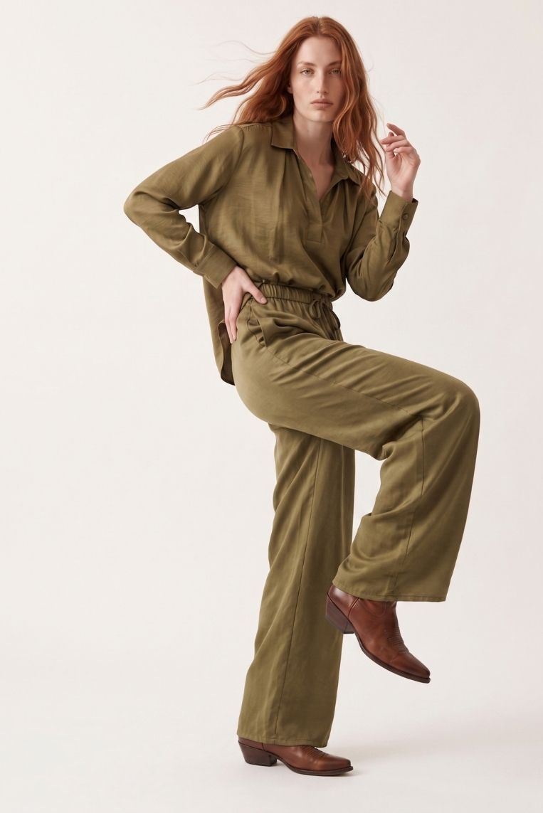 PANTALONE FLUIDO SATINATO
