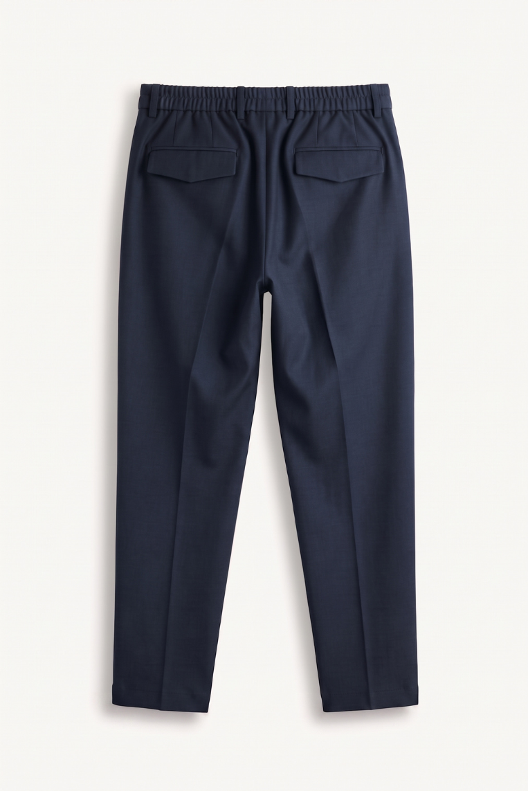PANTALONE FRESCO LANA LACCIO PINCES 4 PANTALONE FRESCO LANA LACCIO PINCES - immagine 4