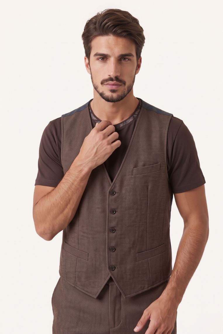 GILET TEXTURE MANO CALDA