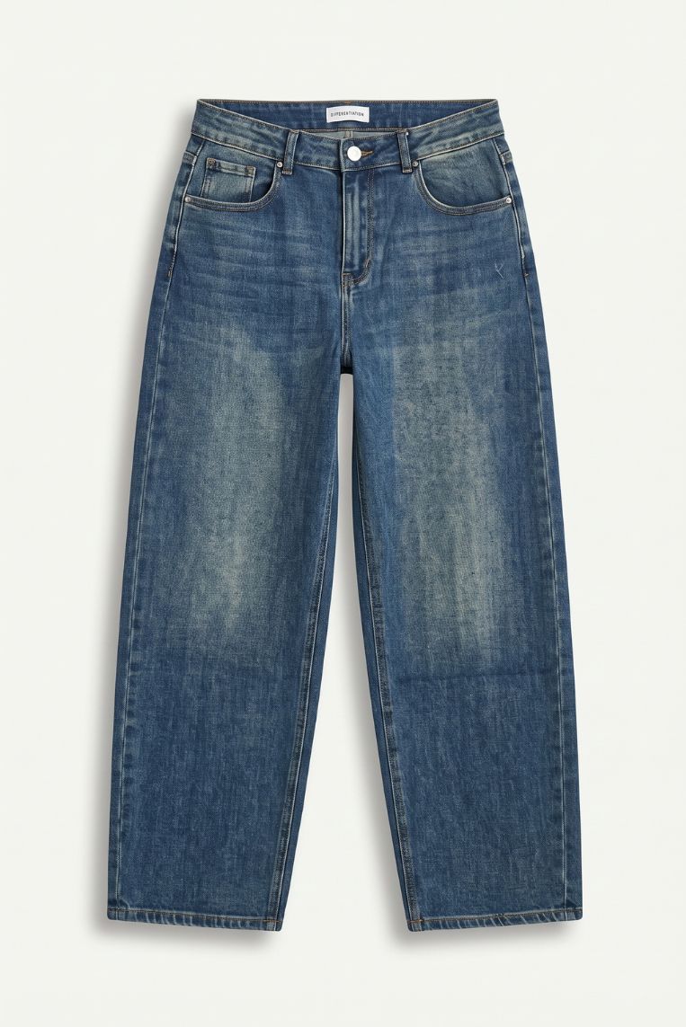 DENIM MOM FIT LAVAGGIO MEDIO - immagine 3