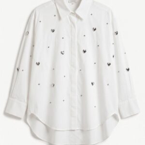 CAMICIA APPLICAZIONI CUORI ARGENTO 5 CAMICIA APPLICAZIONI CUORI ARGENTO - Thumbnail Image 2