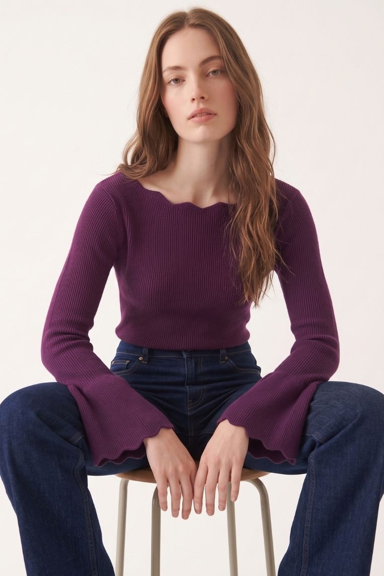 MAGLIA GIROCOLLO VISCOSA