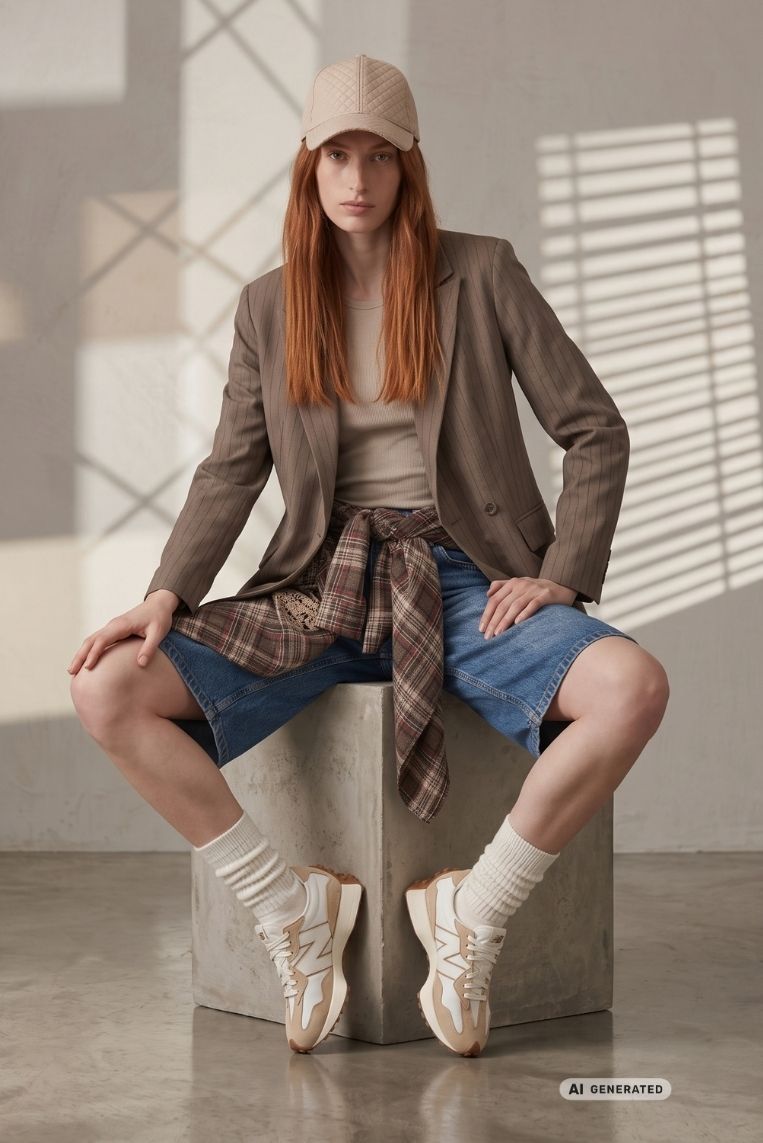 BERMUDA LARGO JEANS