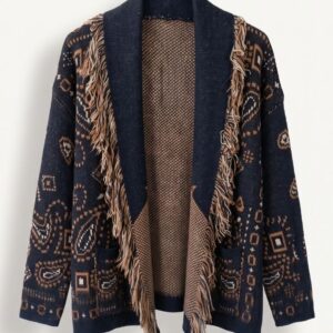 CARDIGAN STAMPA BANDANA FRANGE 7 CARDIGAN STAMPA BANDANA FRANGE - Thumbnail Image 3