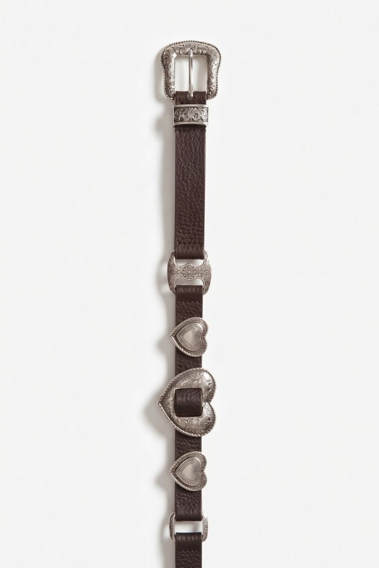 CINTURA CUORI METALLO