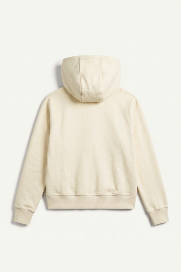FELPA CON ZIP E CAPPUCCIO - immagine 4