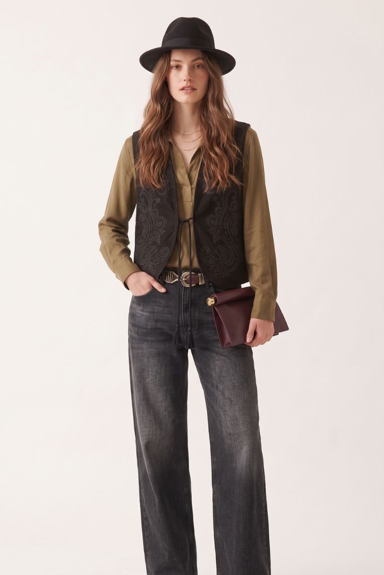 GILET OVER RICAMO 5 GILET OVER RICAMO - immagine 5