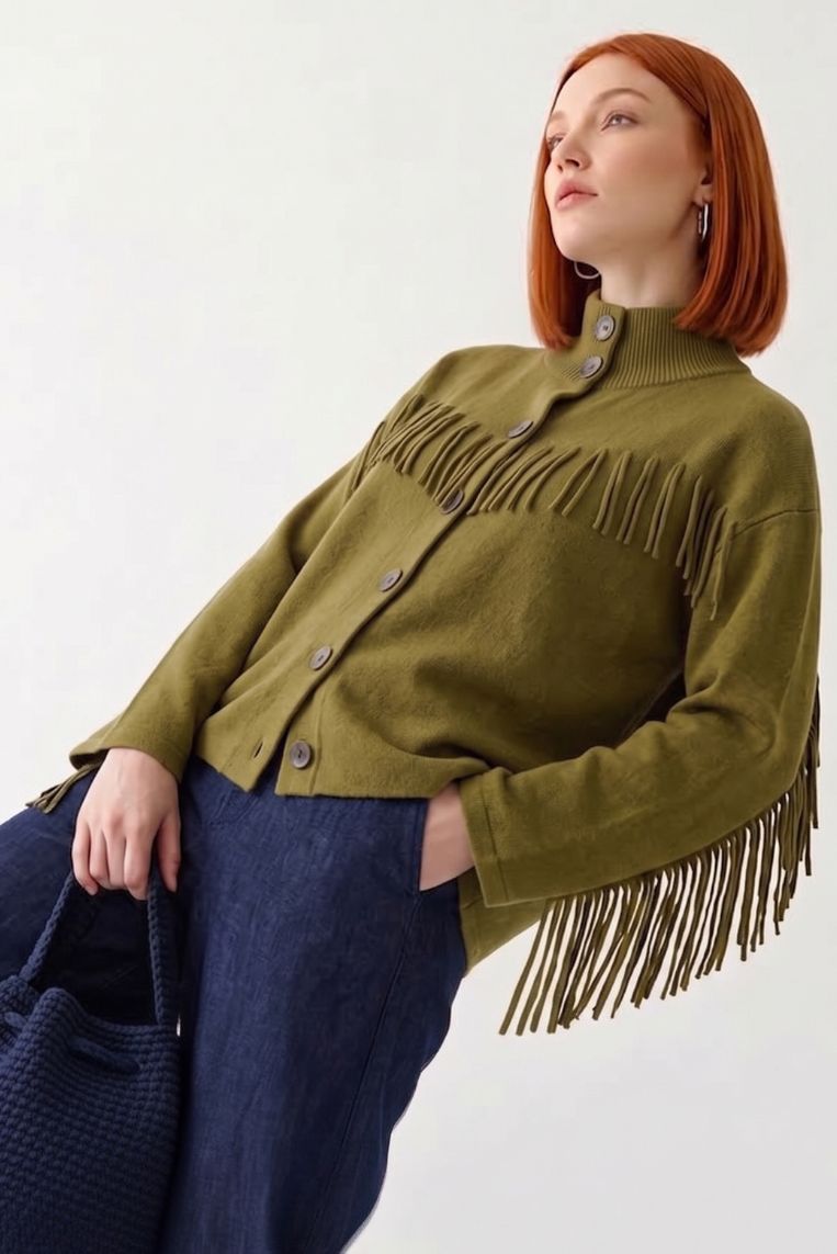 CARDIGAN FRANGE VISCOSA 5 CARDIGAN FRANGE VISCOSA - immagine 5