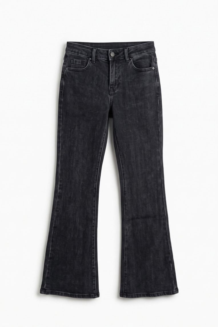DENIM FLARE NERO - immagine 3