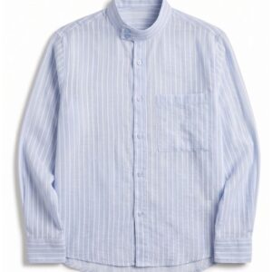 CAMICIA RIGHE COLLO RIALZATO 7 CAMICIA RIGHE COLLO RIALZATO - Thumbnail Image 3