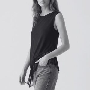 T-SHIRT SENZA MANICHE FRANGE 5 T-SHIRT SENZA MANICHE FRANGE - Thumbnail Image 1