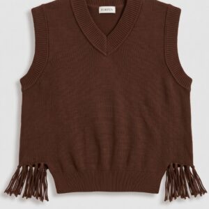 GILET MAGLIA FRANGE VISCOSA 22 GILET MAGLIA FRANGE VISCOSA - Thumbnail Image 9