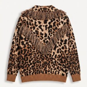 MAGLIA ANIMALIER SCIALLE E FRANGE 8 MAGLIA ANIMALIER SCIALLE E FRANGE - Thumbnail Image 4