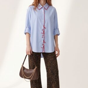 DENIM GAMBA DRITTA ANIMALIER 5 DENIM GAMBA DRITTA ANIMALIER - Thumbnail Image 1