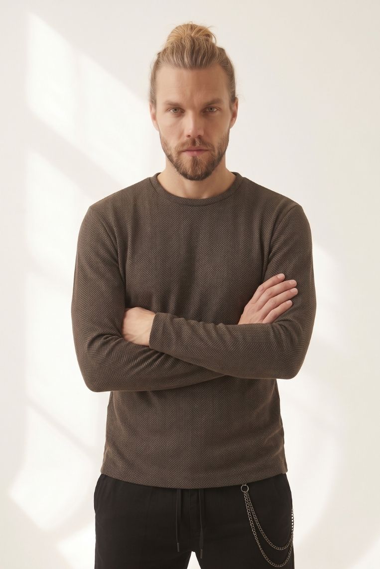 MAGLIA GIRO SPINATA CASUAL