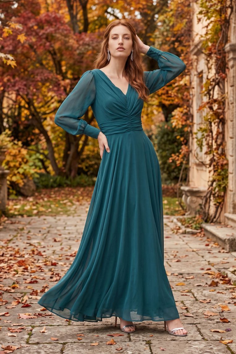 ABITO LUNGO TULLE ARRICCIO 1 ABITO LUNGO TULLE ARRICCIO - immagine 1