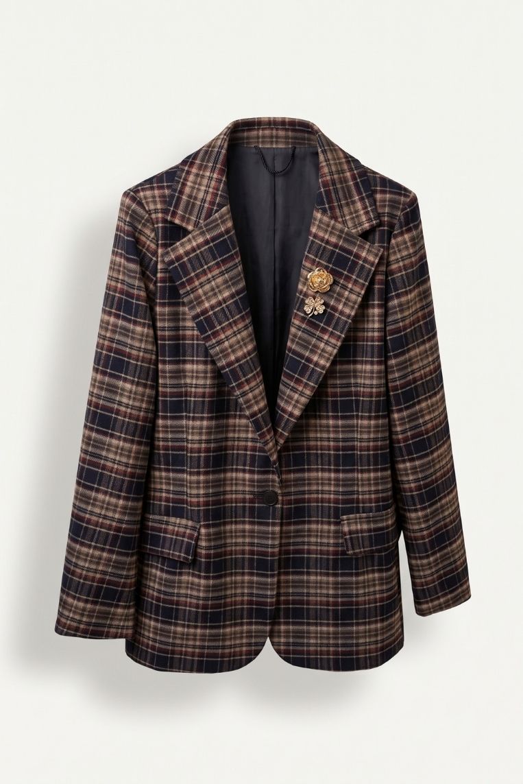 GIACCA CHECK SPILLE 3 GIACCA CHECK SPILLE - immagine 3