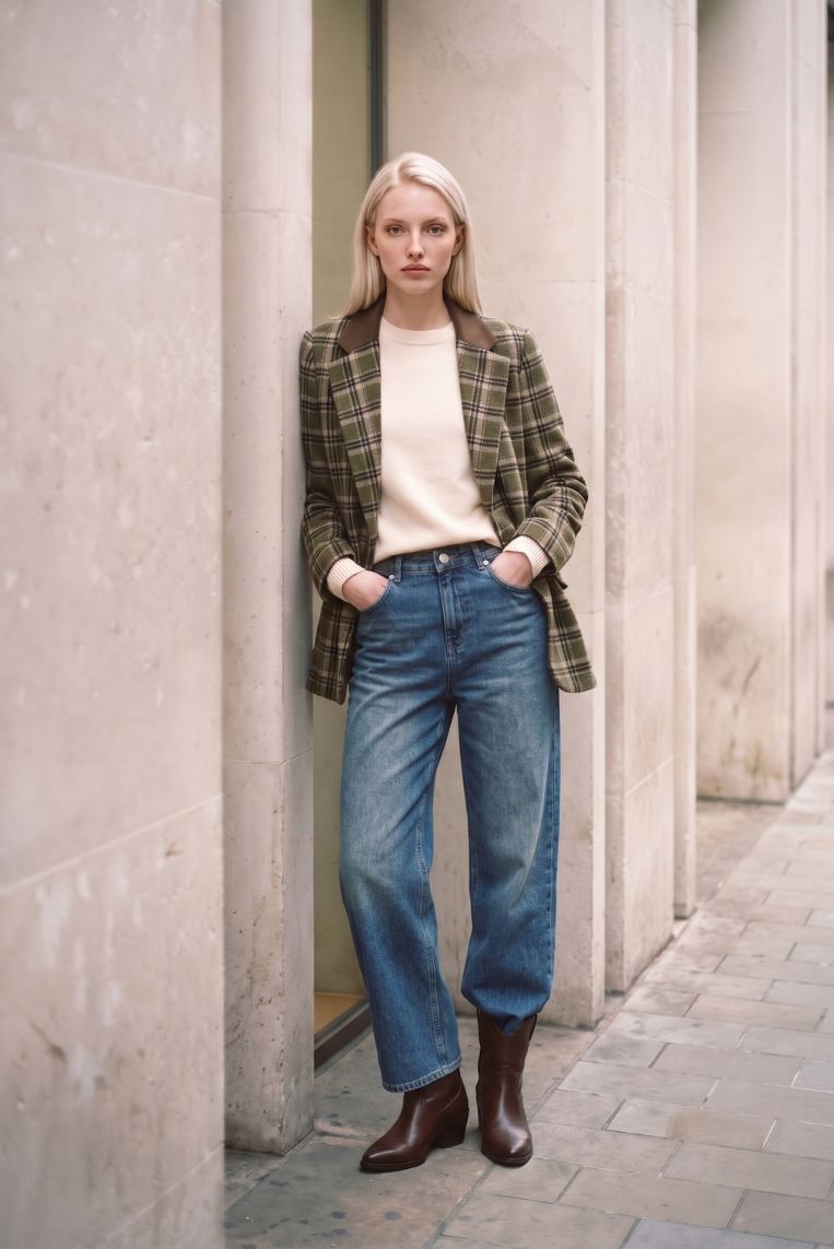 DENIM MOM FIT LAVAGGIO MEDIO