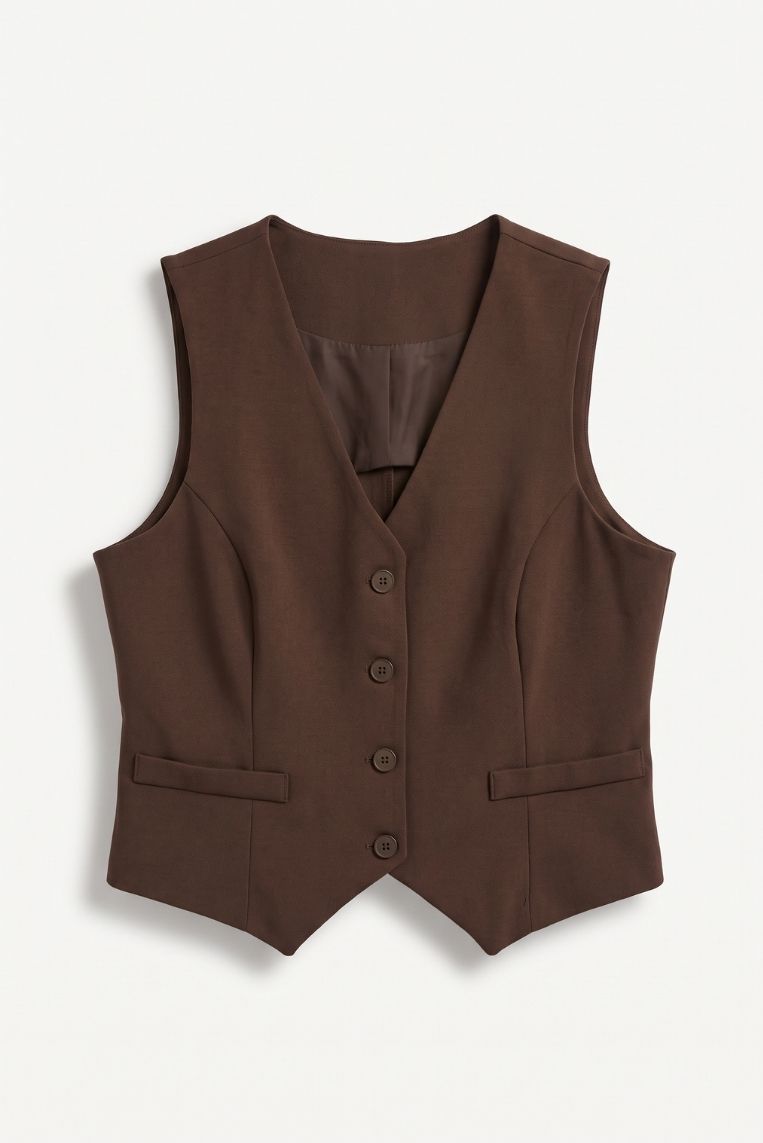 GILET PUNTO MILANO - XS, TESTA DI MORO