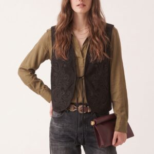 GILET OVER RICAMO 14 GILET OVER RICAMO - Thumbnail Image 6