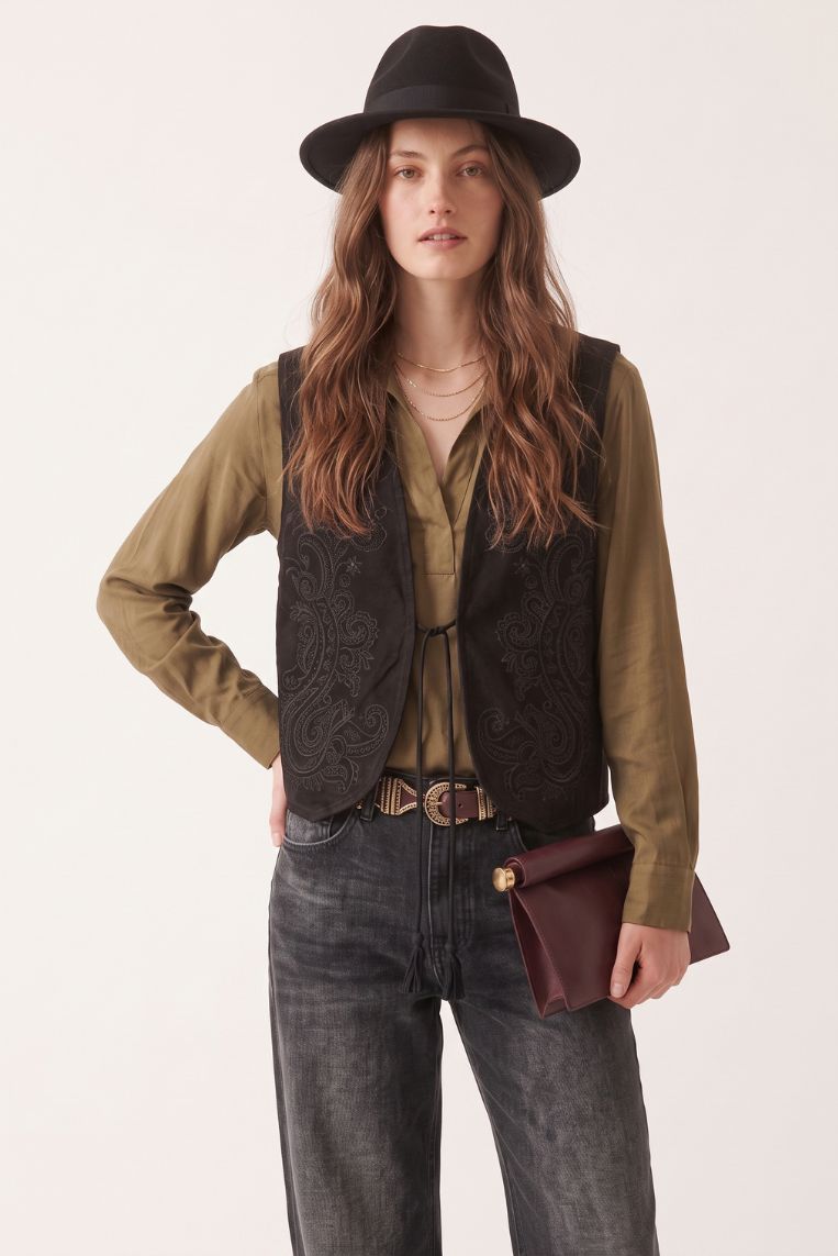 GILET OVER RICAMO 6 GILET OVER RICAMO - immagine 6