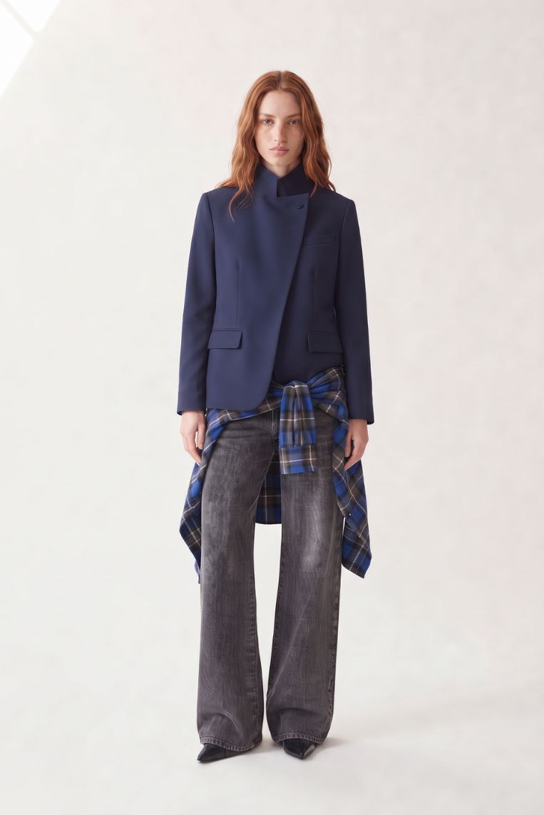 BLAZER OVER 1 BOTTONE COLLO