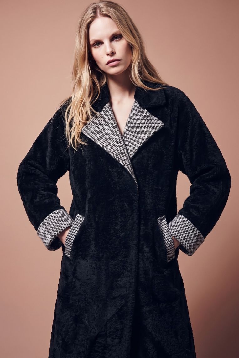 CAPPOTTO TESSUTO MAGLIA CALDO REVER 5 CAPPOTTO TESSUTO MAGLIA CALDO REVER - immagine 5