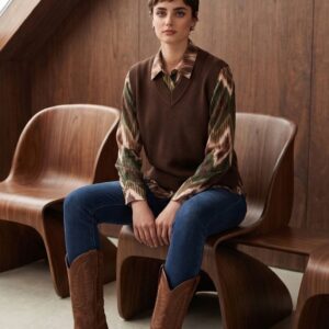 GILET MAGLIA FRANGE VISCOSA 21 GILET MAGLIA FRANGE VISCOSA - Thumbnail Image 8