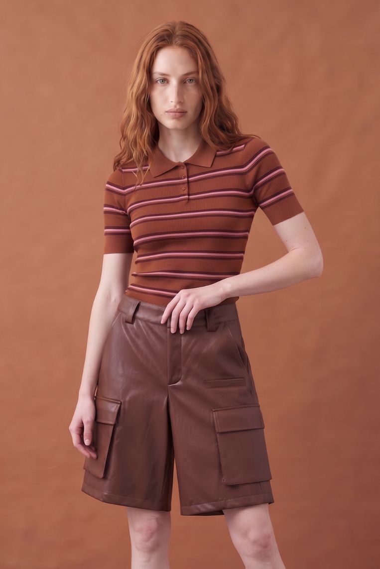 POLO MANICHE CORTE COSTINA MISTO LANA 9 POLO MANICHE CORTE COSTINA MISTO LANA - immagine 9