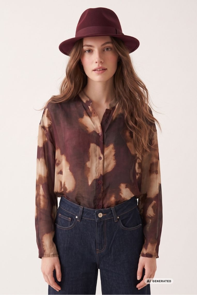 CAMICIA MISTO LANA STAMPA 2 CAMICIA MISTO LANA STAMPA - immagine 2