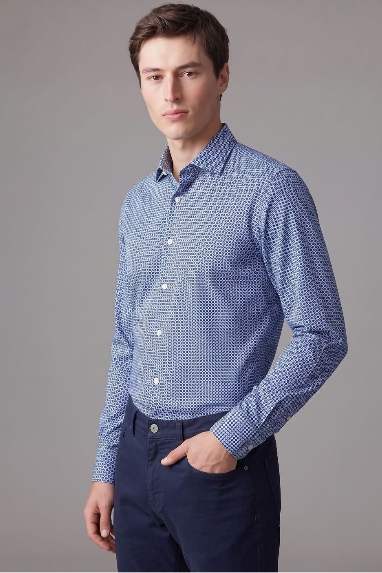 CAMICIA IN BAMBOO STAMPATA 2 CAMICIA IN BAMBOO STAMPATA - immagine 2