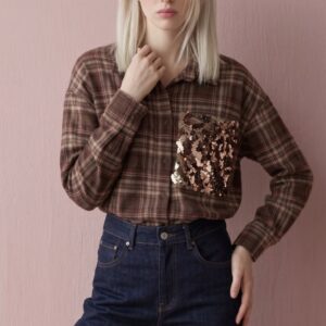 CAMICIA CHECK TASCA PAILLETTES 6 CAMICIA CHECK TASCA PAILLETTES - Thumbnail Image 2