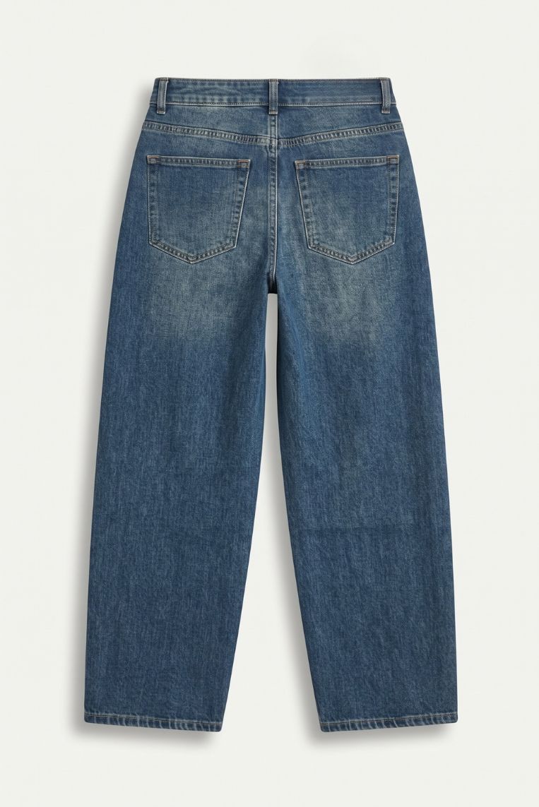 DENIM MOM FIT LAVAGGIO MEDIO - immagine 4