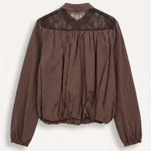 CAMICIA CROPPED RIGA PIZZO 10 CAMICIA CROPPED RIGA PIZZO - Thumbnail Image 4