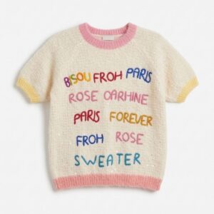 MAGLIA GIRO SCRITTE MULTICOLOR 7 MAGLIA GIRO SCRITTE MULTICOLOR - Thumbnail Image 3
